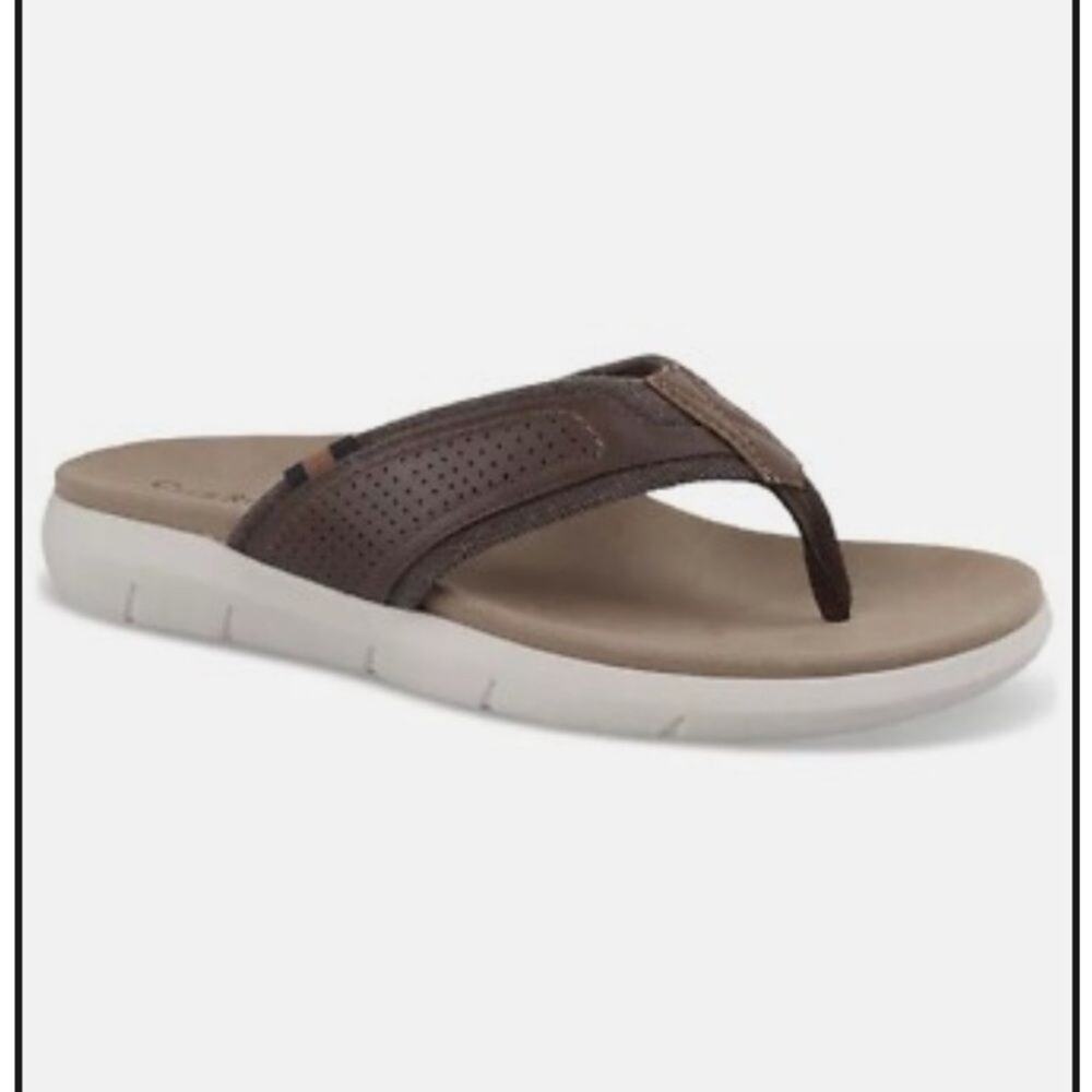 Club Room Leather Brown Sandals Size 9.5